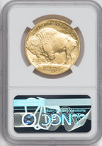 2022 $50 Gold Buffalo .9999 NGC MS70 Ron Harrigal Signed