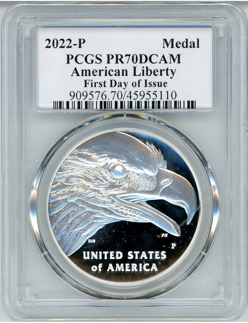 2022-P Proof American Liberty ANA Silver Medal FDI PCGS PR70DCAM