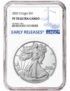 2022-S Proof Silver Eagle Early Releases NGC PF70UCAM