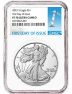 2022-S Proof Silver First Day of Issue NGC PF70UCAM