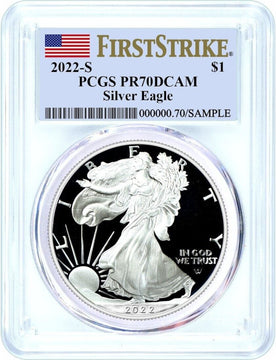 2022-S Proof Silver Eagle First Strike PCGS PR70DCAM