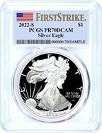 2022-S Proof Silver Eagle First Strike PCGS PR70DCAM