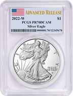 2022-W Silver Eagle Advanced Release PCGS PR70DCAM