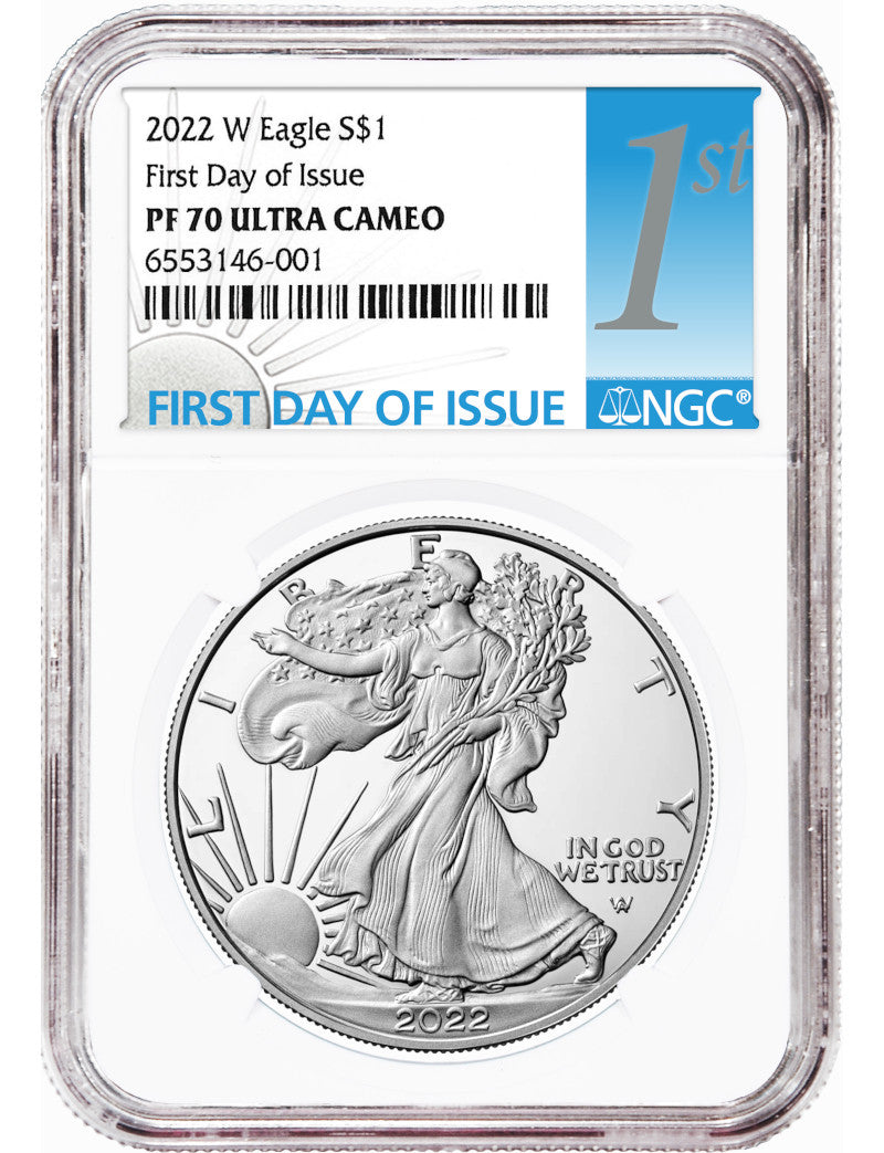 2022-W Silver Eagle First Day Of Issue NGC PF70 Ultra Cameo