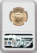 2022 $25 American Gold Eagle First Day of Issue NGC MS70 Ron Harrigal Signed