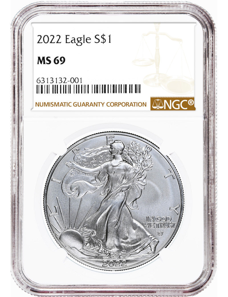 2022 (W) Struck at West Point American Silver Eagle NGC MS69