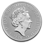 2022 1 oz Platinum Tudor Beasts Lion of England