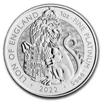 2022 1 oz Platinum Tudor Beasts Lion of England