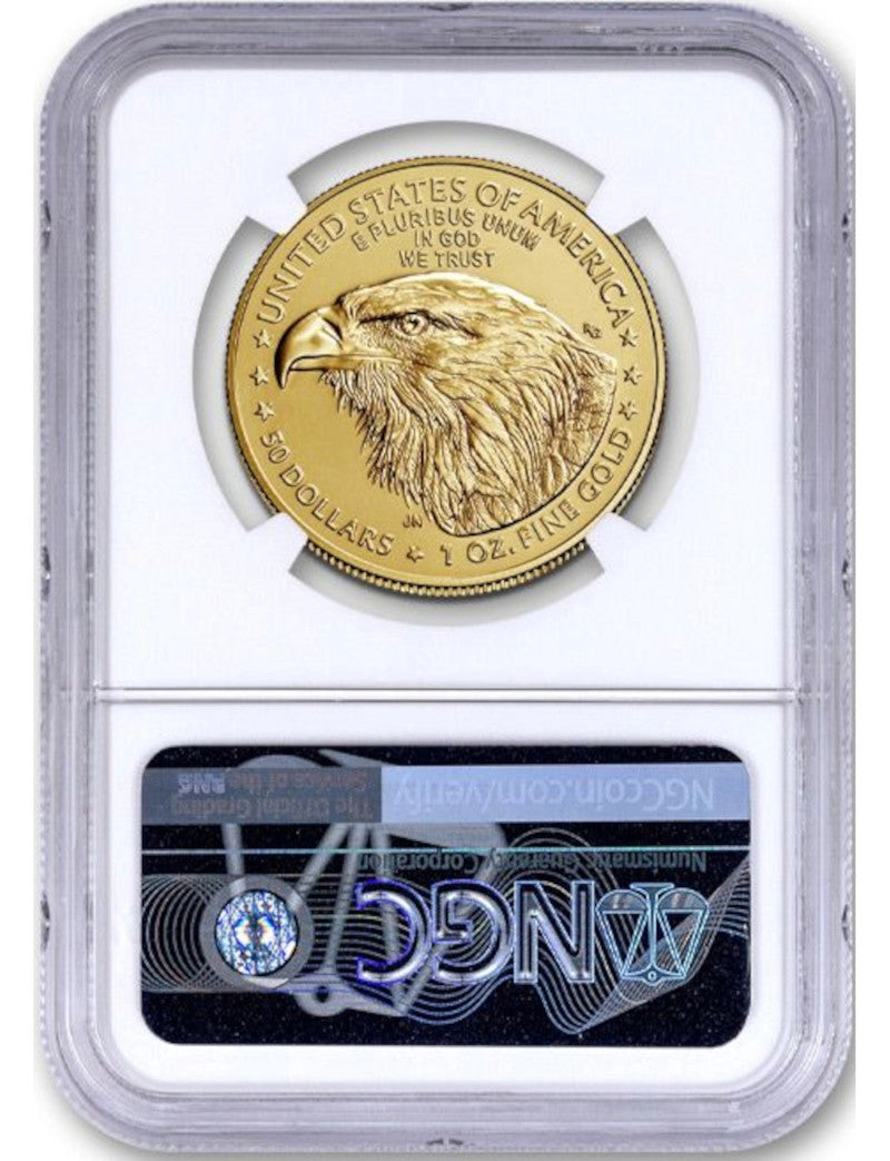 2022-W 1oz Burnished American Gold Eagle Advanced Release NGC MS70 Norris Signed