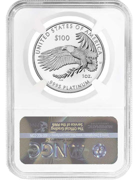 2022-W $100 Platinum Eagle Freedom of Speech Advanced Releases NGC PF70UCAM