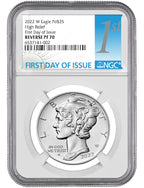 2022-W Palladium Reverse Proof First Day Issue NGC PF70