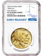 2022-W $50 Gold Buffalo Early Releases NGC PF70UCAM