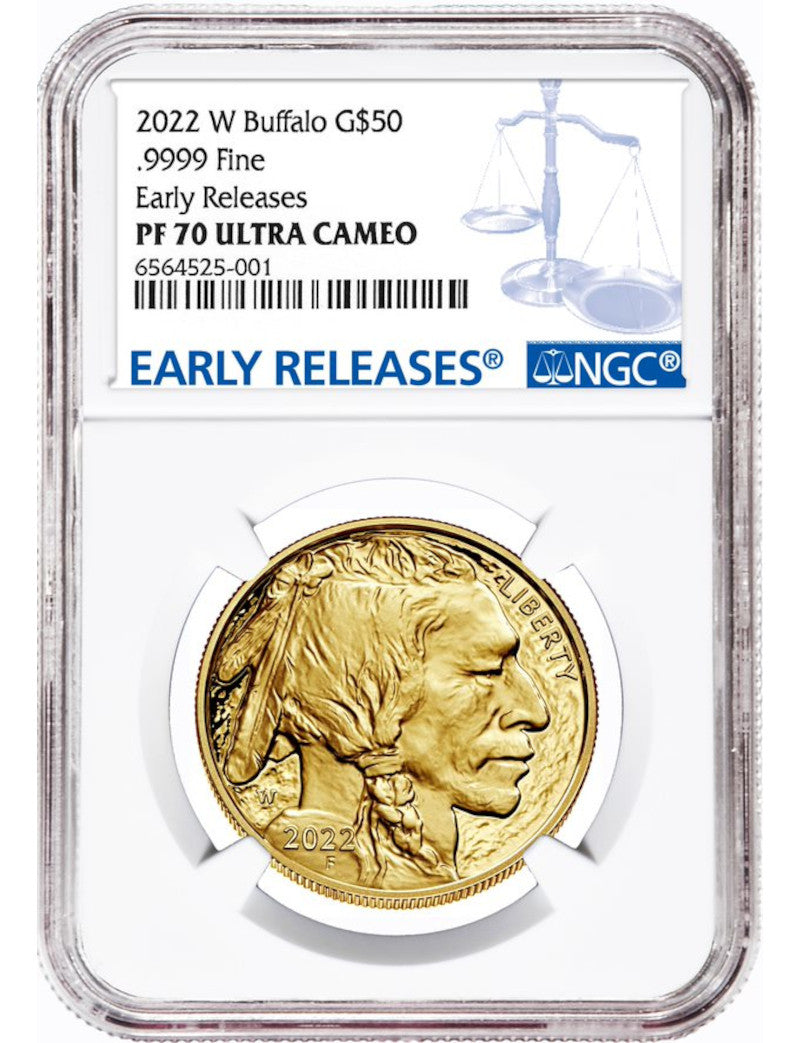 2022-W $50 Gold Buffalo Early Releases NGC PF70UCAM