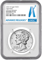 2022-W Palladium Reverse Proof Advanced Releases NGC PF70
