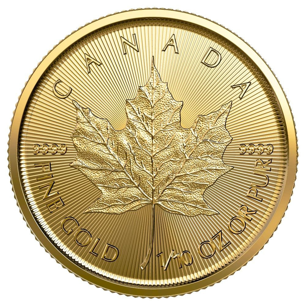 2022 1/10 oz Canadian Gold Maple Leaf Coin BU