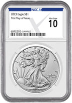 2023 American Silver Eagle First Day of Issue NGCX MS10