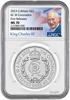 2023 KC III Cypher Coronation Silver Coin First Releases NGC MS70