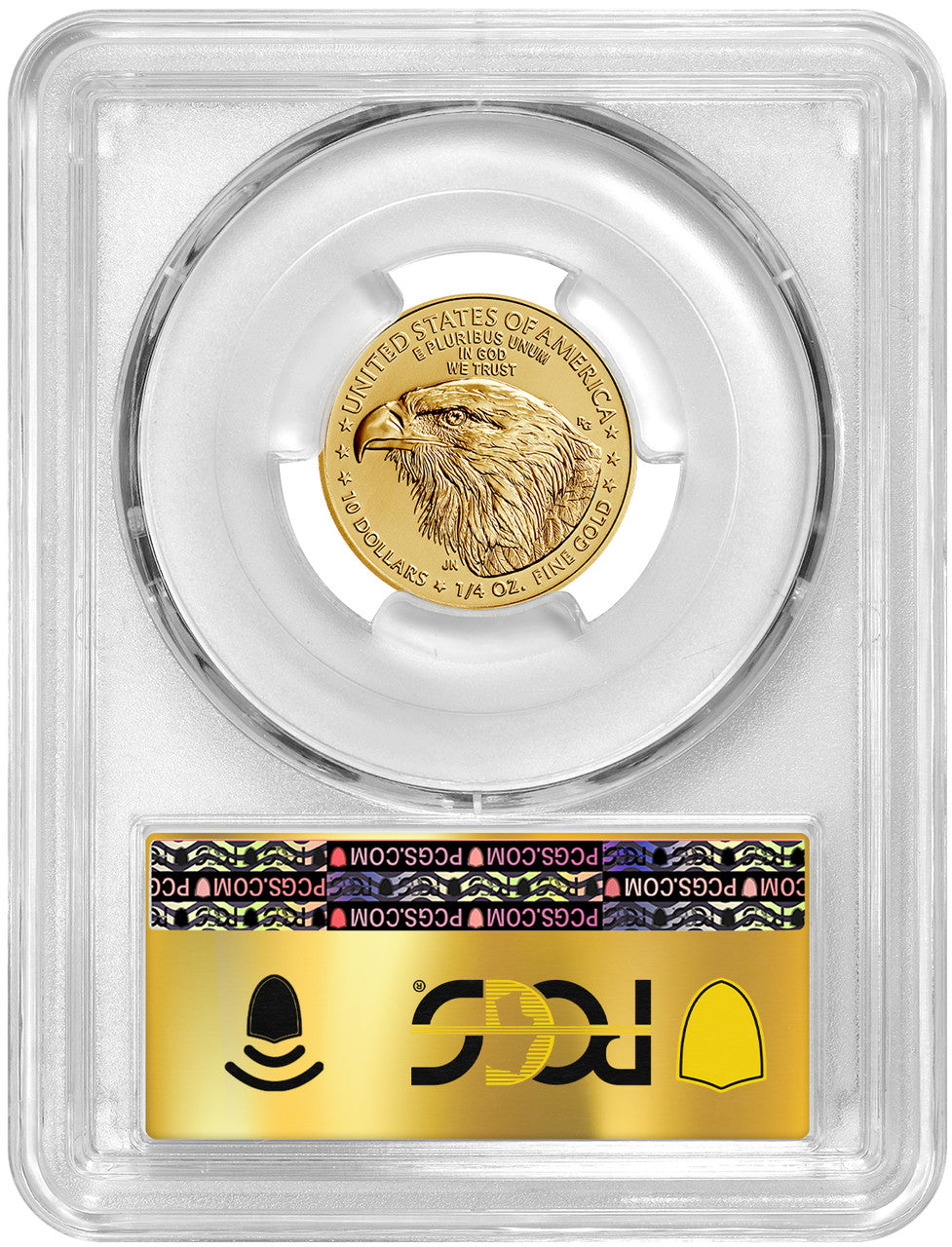 2023 $10 Quarter Ounce Gold Eagle Gold Foil Label FDI PCGS MS70