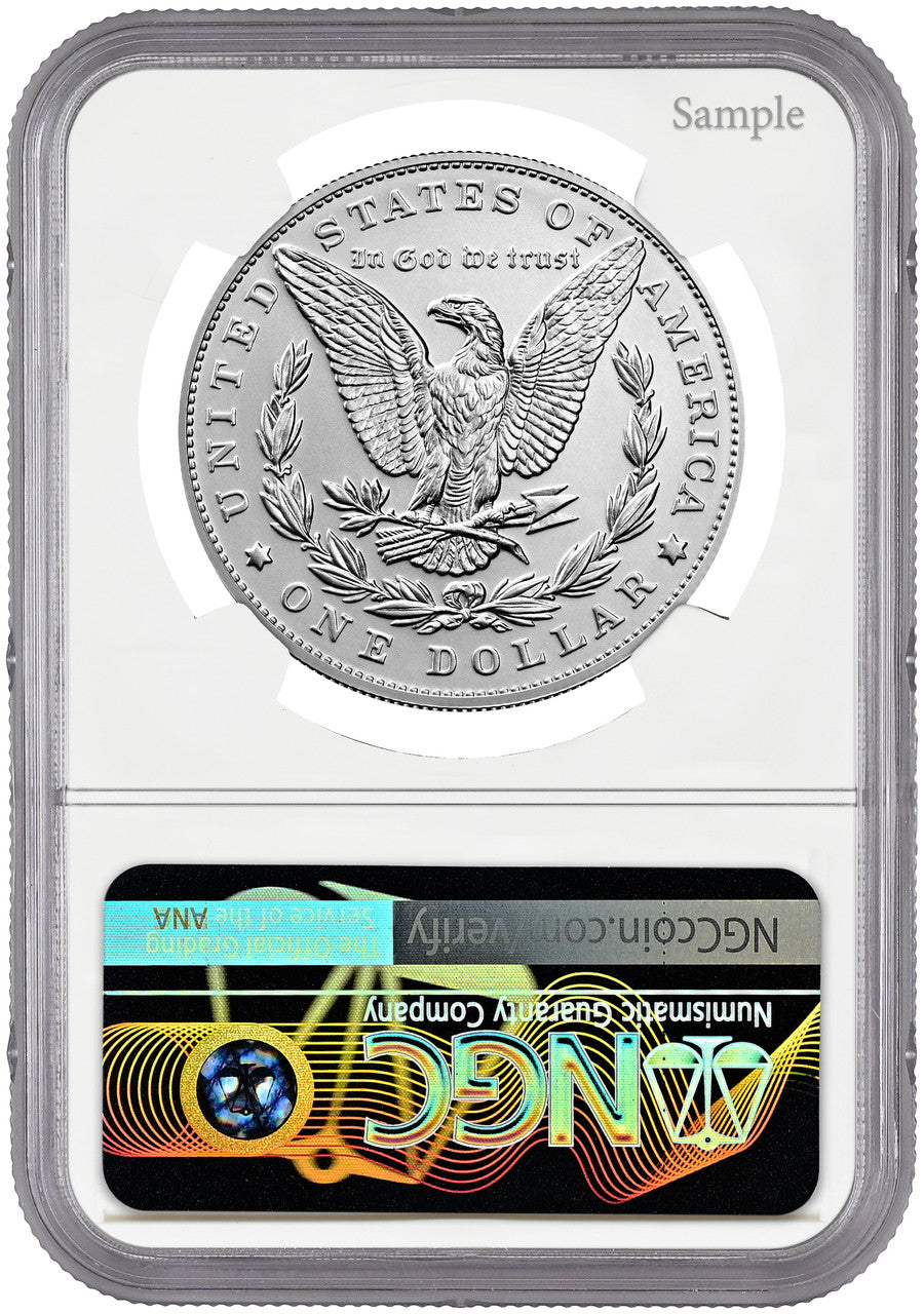 2023 Morgan Silver Dollar FDI NGC MS70 Ron Harrigal Signed