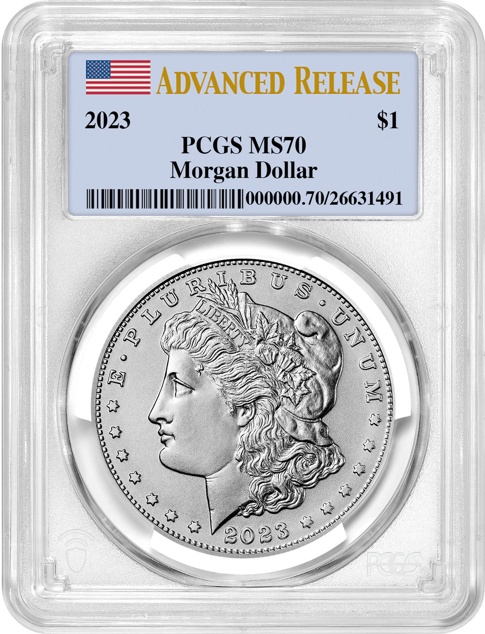2023 Morgan Silver Dollar Advanced Releases PCGS MS70