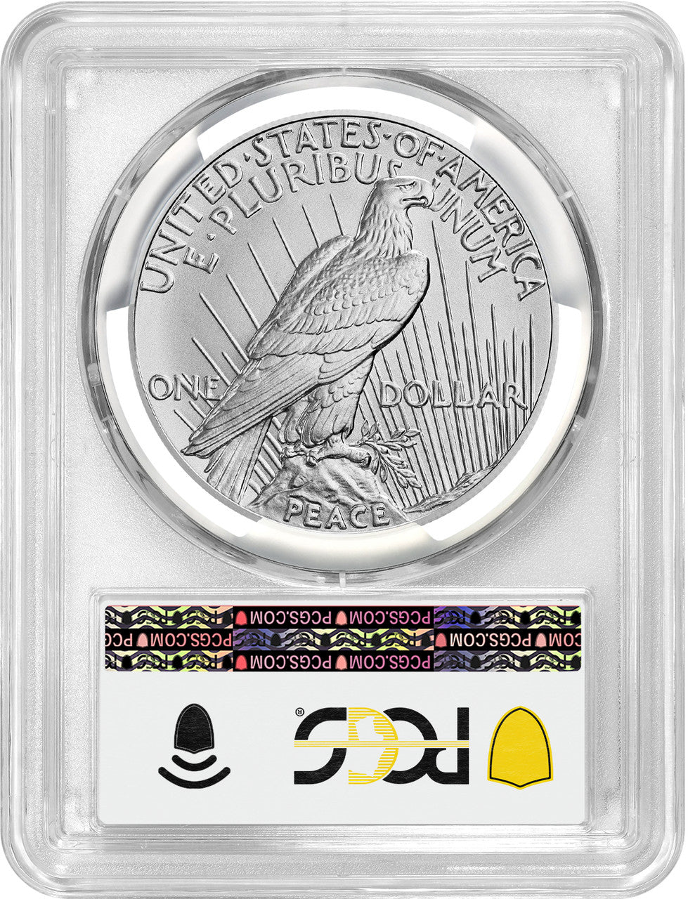 2023 Peace Silver Dollar Coin Label FDI PCGS MS70