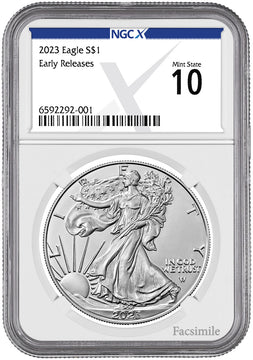 2023 American Silver Eagle Early Releases NGCX MS10