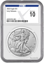 2023 American Silver Eagle Early Releases NGCX MS10