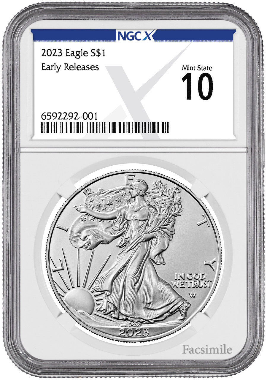 2023 American Silver Eagle Early Releases NGCX MS10