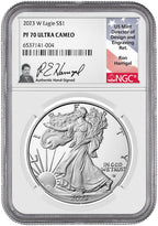 1986-2025 American Silver Eagle 40-pc Set NGC PF70 UCAM Harrigal Signed