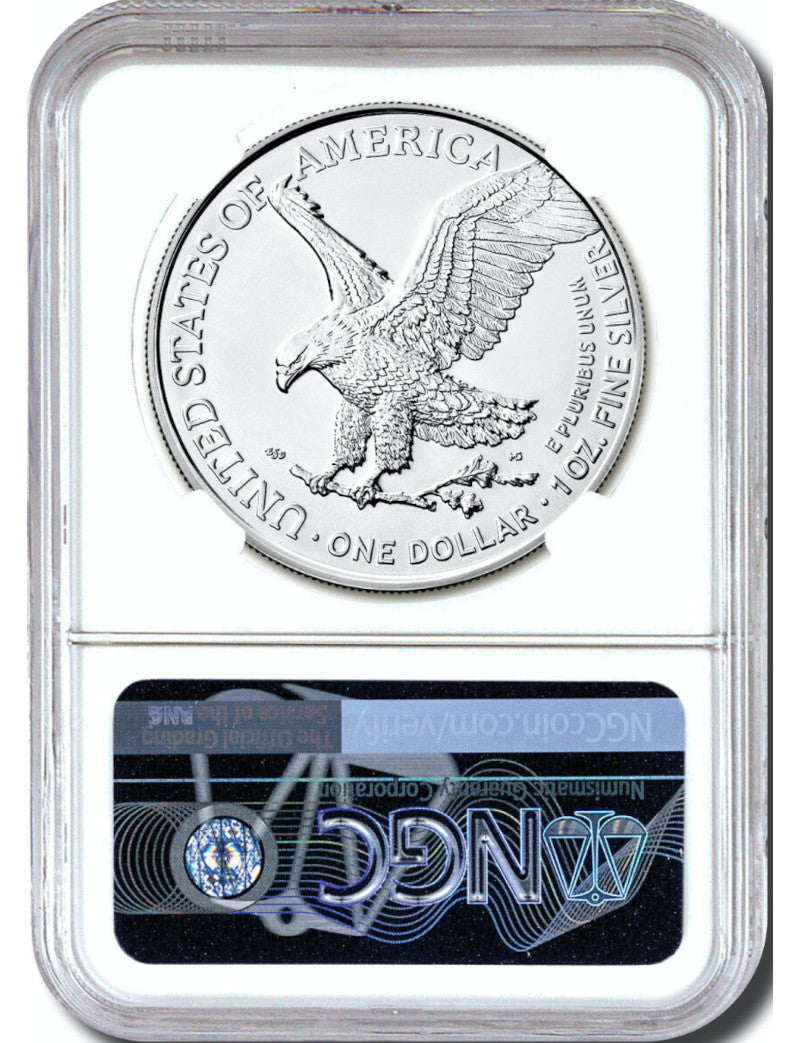 2023 Silver Eagle First Day of Issue NGC MS70 Michael Gaudioso