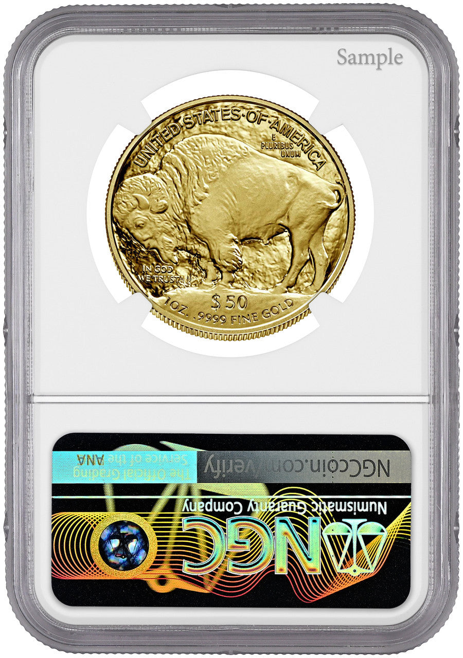 2023-W $50 One Ounce Gold Buffalo NGC PF70 Ultra Cameo Harrigal Signed