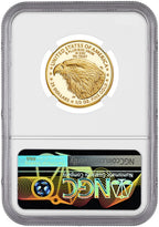 2023-W $25 Half Ounce Gold Eagle FDI NGC PF70 Ultra Cameo Ron Harrigal Signed