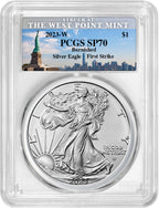 2023-W Burnished Silver Eagle Liberty First Strike PCGS MS70