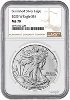 2023-W Burnished American Silver Eagle NGC MS70