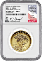 2023-W $100 American Liberty Series High Relief NGC PF70 Harrigal Signed