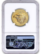 2023 $25 Gold Eagle Half Ounce First Day of Issue NGC MS70 Ron Harrigal Signed