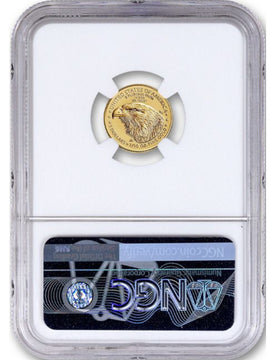 2024 $5 Tenth Ounce Gold Eagle First Day of Issue NGC MS70 Ron Harrigal Signed