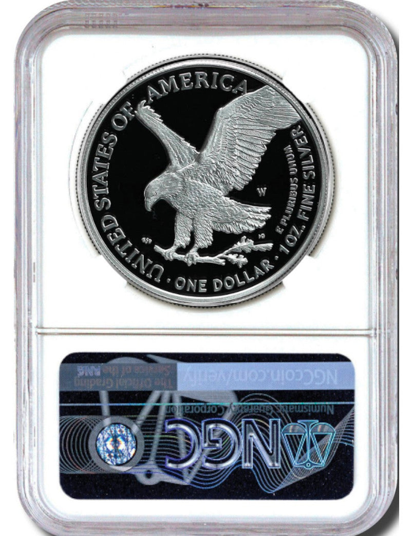 2023 Silver Eagle  Early Releases NGC PF70 Gaudioso Signed