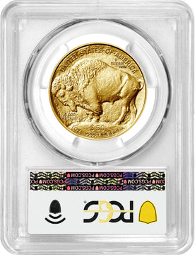 2023 $50 One Ounce Gold Buffalo First Day of Issue PCGS MS70