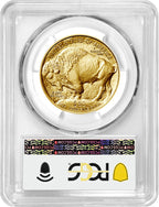 2023 $50 One Ounce Gold Buffalo First Day of Issue Gold Label PCGS MS70