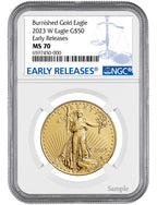 2023 W Burnished Gold Eagle Early Releases NGC MS70