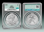 2023 American Silver Eagle First Delivery CAC MS70