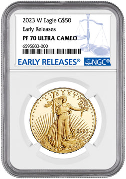 2023-W $50 Gold Eagle ER NGC PF70 Ultra Cameo