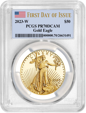 2023-W $50 Gold Eagle FDI PCGS PR70 Deep Cameo