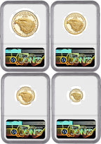 2023-W Gold Eagle 4-Coin Set First Day of Issue NGC PF70 Ultra Cameo