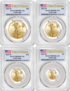 2023-W Gold Eagle 4-Coin Set FS PCGS PR70 Deep Cameo