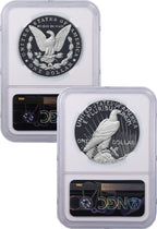 2023-S Morgan and Peace Silver Dollar 2pc Set FDI NGC PF70 UCAM