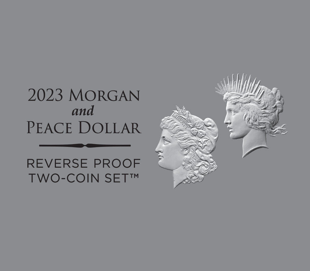 2023-S Morgan Peace Dollar Reverse Proof 2-Coin Set FDI NGC PF70