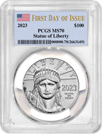 2023 $100 One-Ounce Platinum Liberty Eagle FDI PCGS MS70