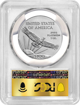 2023 $100 One-Ounce Platinum Liberty Eagle Statue FDI PCGS MS70